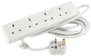 4 SOCKET EXTENSION LEAD 13 AMP