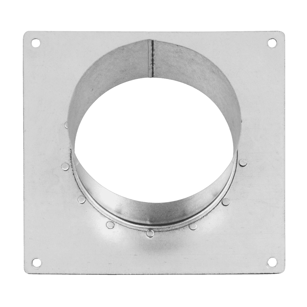 METAL SPIGOT WALL DUCTING PLATE
