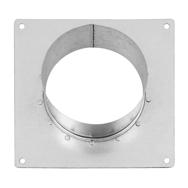 METAL SPIGOT WALL DUCTING PLATE